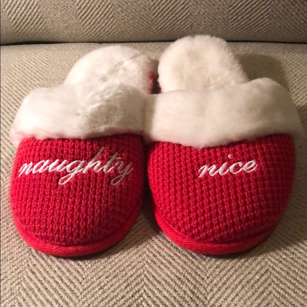 Victoria’s Secret naughty/nice slippers